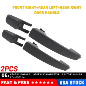 Mbs-wm-focus-08-11 Oxilam 2x Exterior Door Handle For 2008-2011 Ford Focus Front Right Or Rear Plastic