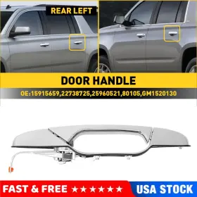 Mbs-wm-silverado-07-13rl Oxilam Exterior Door Handle For 2007-2013 Chevrolet Silverado 1500 Rear Driver Side Usa
