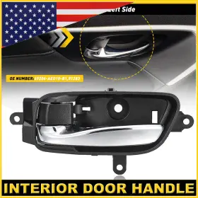 Wwd-fzd-45511 Oxilam For Nissan 1pcs Door Handle Inside Interior Black Front Driver Side Rear Left Lh