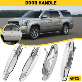 Wwd-mbs-nm-76554 Oxilam 4x For 2007-2013 Chevrolet Avalanche Escalade Outside Outer Exterior Door Handle