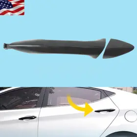 Partsebuy 710422084051 Black Rear Left Driver Side Exterior Door Handle For Hyundai Elantra 2011-2016