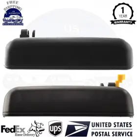 13462664 Perfect Fit New Front Door Handle Right And Left Side Plastic Black For 1995-99 Toyota Tercel