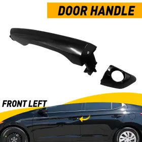 4002524 Position New Latchwell Black Outside Lh Door Front Handle / For 2017-20 Hyundai Elantra