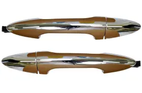 Hy-3237m-rp Pt Auto Warehouse Fits 2012 To 2017 Accent Exterior Door Handle Rear Left And Right Chrome