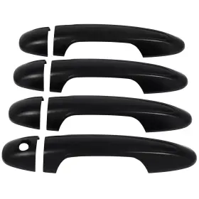 Ppt12716101s Pumpmart Front Rear Left Right Door Handle Cover Matte Black Fits 2016-2022 Toyota Tacoma