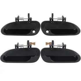 Ppt80233301s Pumpmart 4pcs Door Handles Outside Right Driver Front Rear For 98-02 Honda Accord Black
