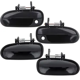 Ppt80234001s Pumpmart 4pcs For 96-00 Honda Civic Door Handles Black Outside Right And Left Front Rear