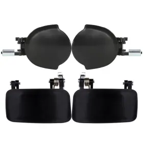 Pum823581s01 Pumpmart 4pcs Black Door Handle Exterior Front Rear Driver Passenger Side For Nissan New