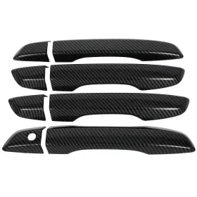 Pump12716201s Pumpmart For 2016-19 Honda Civic Front Rear Left Right Door Handle Cover Carbon Fiber New