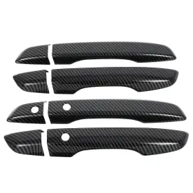 Pump12719001s Pumpmart Door Handle Cover For 2016-19 Honda Civic L R With Smart Entry Hole Carbon Fiber