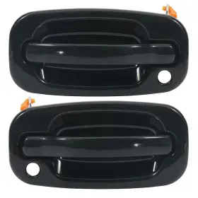 Pump823574p01 Pumpmart For Chevy Gmc Cadillac Door Handle Exterior Black Front Driver Passenger Pair