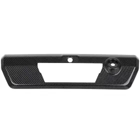 13224670 Qualitiparts 1pcs Rear Exterior Door Handle Cover For Ford F-150 2021-2022 Carbon Fiber