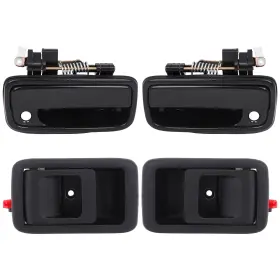 13245085 Qualitiparts 4x Front Door Handles For Toyota Tacoma 2001-2004 Interior And Exterior Left Right