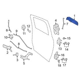 1gh261rpag Ram Oe For 1500 2011-2016 Front Right Outer Exterior Door Handle