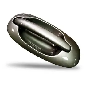 Id0027aa1379r00 Replacement For Dodge Caravan 96-00 Rear Passenger Side Exterior Door Handle Standard Line