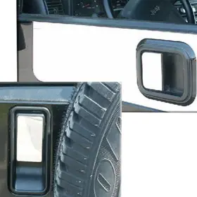 Saa Dh45090 For Jeep Wrangler 1997-2006 Polished Door Handle Covers