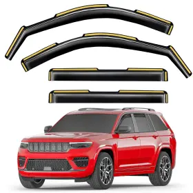 20222025 Saleago 2-q06 Window Rain Guards For Jeep Grand Cherokee Nonl 4pc Inchannel