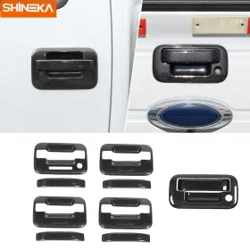 Shineka25120235 Shineka 5 Pcs Door Tailgate Handle Cover Decor Guard Cap Trim For Ford F150 Raptor 09-14