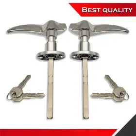 Sv27573 Shopvertex Door Handles Kit Chrome Stainless Steel Suit 1932 Ford 3 Window Coupe 1933-1934