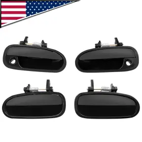 9588483 Slaction 4pcs Black Door Handles Set For 98 99 2000 Honda Civic Front And Rear Outer
