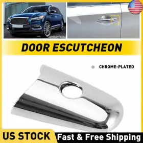 80646-1ba0a Smarthome-1980 806461ba0a Chrome Door Handle Escutcheon For 2014-2019 Infiniti Qx60 Qx70 Qx80