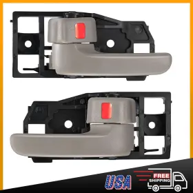 Tembor 723650653432 Pair Front Left And Right Inside Interior Door Handle For 2000-2006 Toyota Tundra