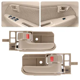 Ce40187-2 Tembor For Toyota 2003-2008 Corolla Inside Interior Door Handle Right And Left Set Beige