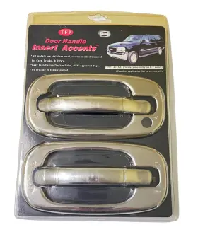 402ke Tfp 822013352316 Chrome Stainless Steel Door Handle Inserts Gmc/chevrolet