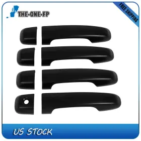 Th12715501f The-one-fp 1set Door Handle Cover For 2010-2022 4runner Front Rear Left Right Matte Black