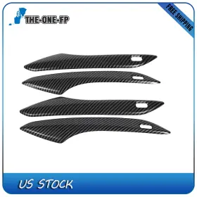 Th12715701f The-one-fp 1set Door Handle Cover For 2016-2022 Rx350 Front Rear Left Right Carbon Fiber