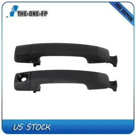 Th12760401f The-one-fp Set Of 2 Exterior Door Handle For 2007-2014 Toyota Fj Cruiser Front Black