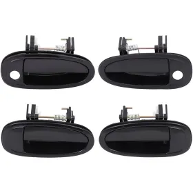 Th81825901f The-one-fp 2pair Black Exterior Front Rear Lh Rh Fits 1995-99 Toyota Avalon Door Handles