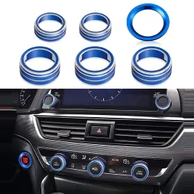 Tomall 717373577663 6pcs Aluminum Centre Console Cover Compatible With Honda 10th Accord S