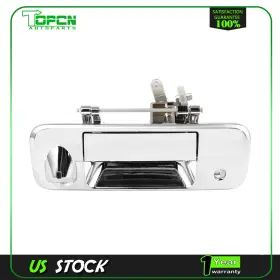 Topcn190540g01 Topcn Rear For Toyota Tundra Base 4.0l 2007 2008-2013 Tailgate Handle Chrome Housing