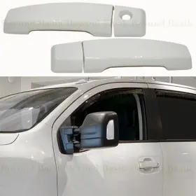 Dh1470nw Torox For 2004-2024 Nissan Titan Door Handle Covers Without Skh With 1 Kh Qak Glacier White