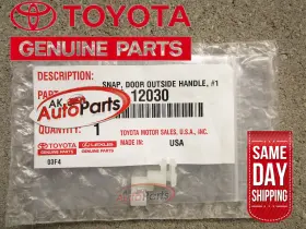 0102toy Toyota 12030 Front Right Door Handle Rod Snap Clip Qty 1 Oem New