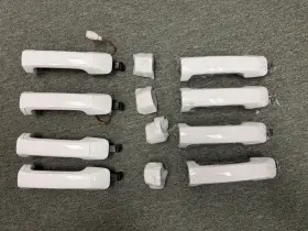 69210-69217 Toyota Tundra 2020-2021 Gloss White 4 Door Smart Entry Handle Kit Genuine Oe Oem