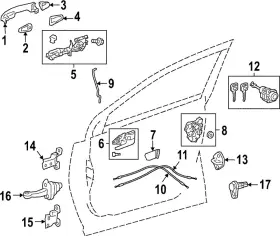 69211-0r080-b0 Toyota Genuine Handle Outside