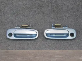 69222-12140 Toyota 00-05 Mr2 Spyder Set Of 2 Left And Right Door Exterior Handle Blue Oem