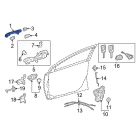 692100a070d2 Toyota Oe For Camry 2025 Front Left Outer Exterior Door Handle