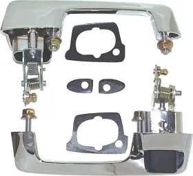 Mb250 Trim Parts 1966-67 Dodge Plymouth B-body Front Outer Door Handle Set With Black Buttons