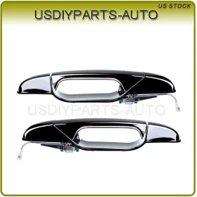 Usd812268y01 Usdiyparts Chrome Outer Door Handles Rear Driver Passenger 2pcs Set For 07-13 Chevrolet Gmc