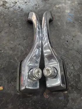 113837205b Volkswagen Vintage Aircooled Beetle Door Handles. 66/67 Only. Round Push Button