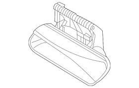 11k-837-206-p-gru Volkswagen Genuine Handle Outside
