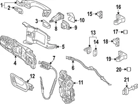 2gj-837-206-a-gru Volkswagen Genuine Handle Outside