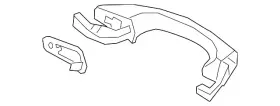 Volkswagen 3cn-837-206-gru Genuine Handle Outside