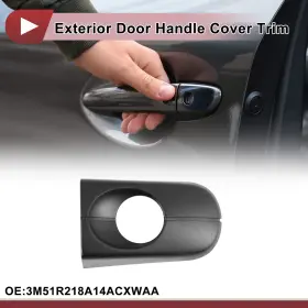 No.3m51r218a14acxwaa X Autohaux 3m51r218a14acxwaa Exterior Door Handle Cover Trim For Ford Mk2 12-17 Black