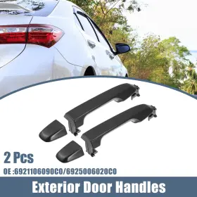 6925006020c0 X Autohaux 6921106090c0/6925006020c0 Rear Left And Right Exterior Door Handle For Toyota Camry 2012-2017 Black 2pcs