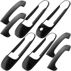 Rbdc-ram15-0918-gb Yusinparts111 Gloss Black Exterior Door Handle Covers For 20010-2018 Dodge Ram 1500 2500 3500