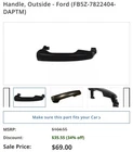 New Genuine Ford Handle Assy Door Outer (2015-2019) Oe FB5Z-7822404-DAPTM. Price: $50.00.